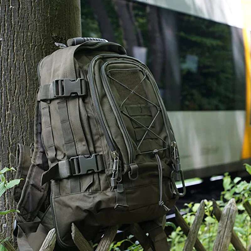 60L Male Travel Tactical Large Hiking Camping backpack Expandable Army Backpacks Molle 3 Day Assault Pack Rucksacks