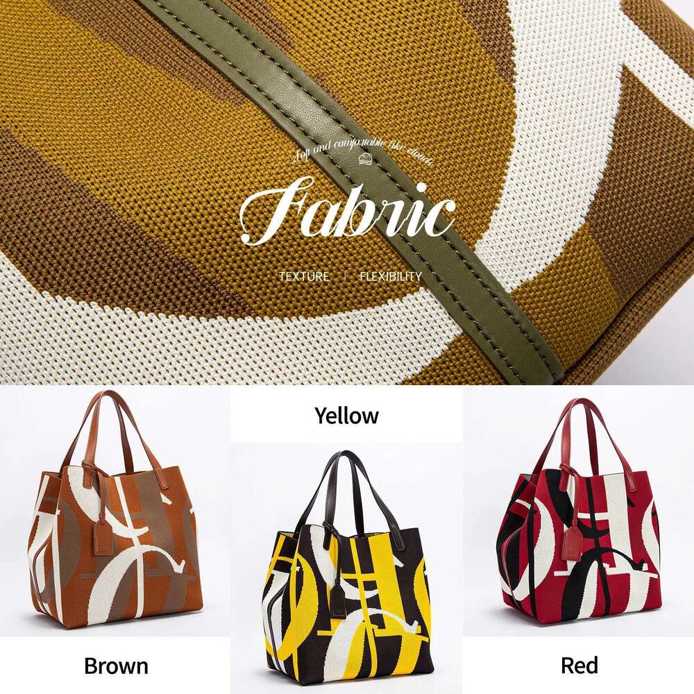 Women's Tote 2024 New Fabric Travel Vacation Large Capacity Shopping Bag
