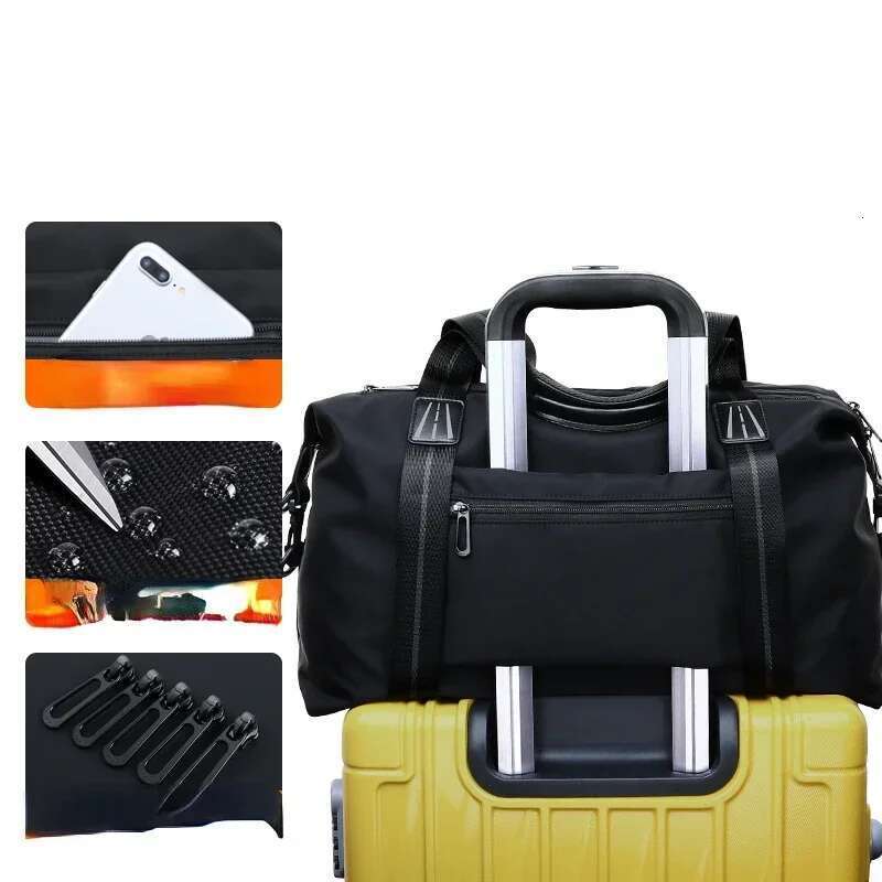 BJIAX Fashion Travel Handbag Large Capacity Multi-functional Fiess Bag Dry and Wet Separation Single Shoulder Lage