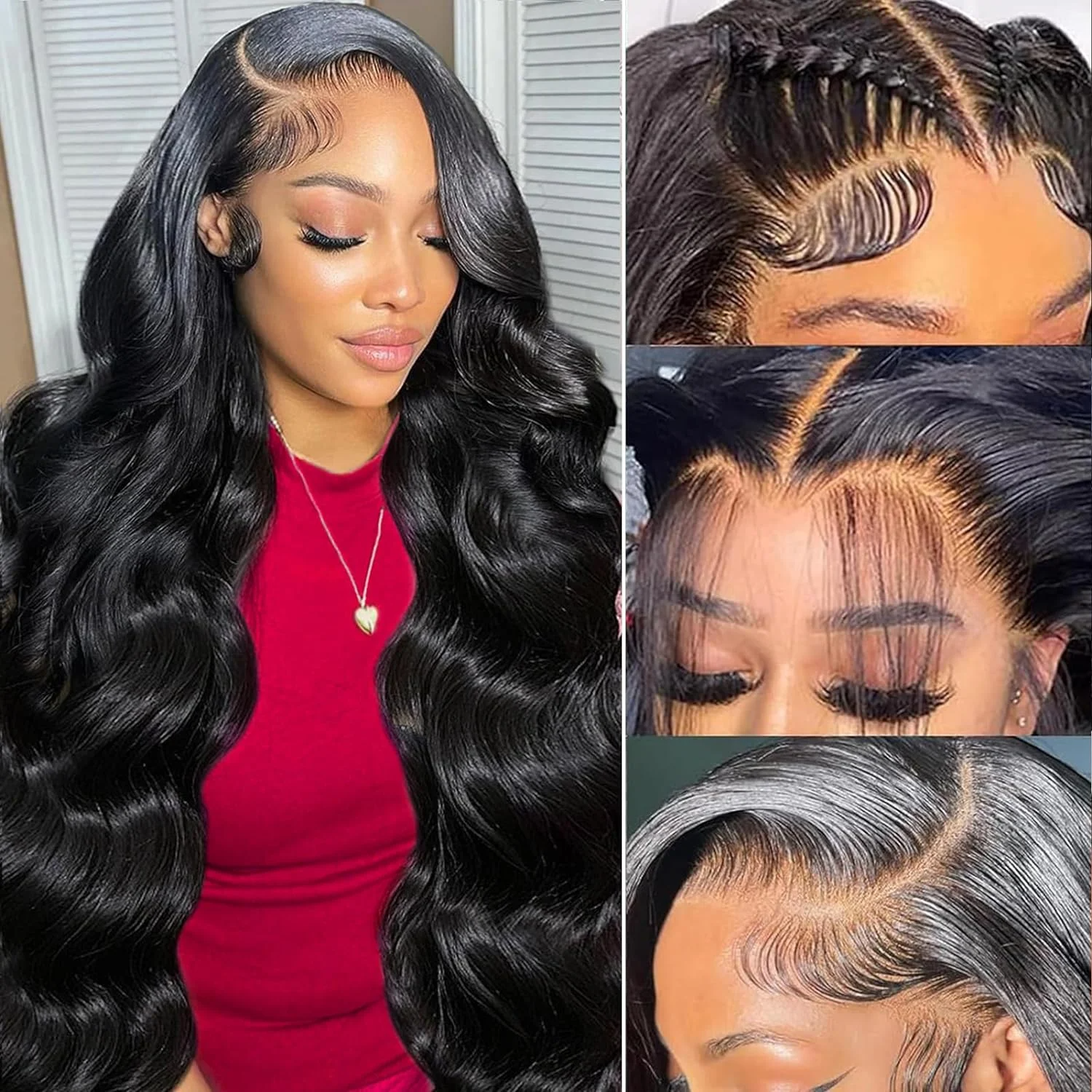 13x6 Hd Lace Frontal Wig Human Hair 30 Inch 13x4 Hd Transparent Lace Front Preplucked Black Body Wave Human Hair Synthetic Front Wigs for Women
