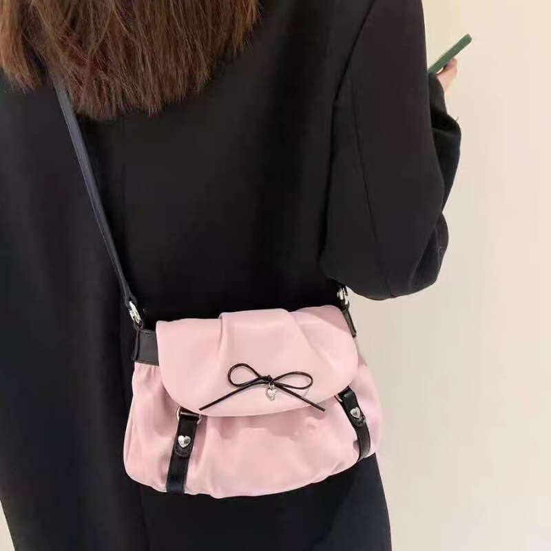 2025 Early Spring Bow New Style Underarm Single Shoulder Fashionable Crossbody Bag, High-End Large Capacity Cloud Tote Bag For Women