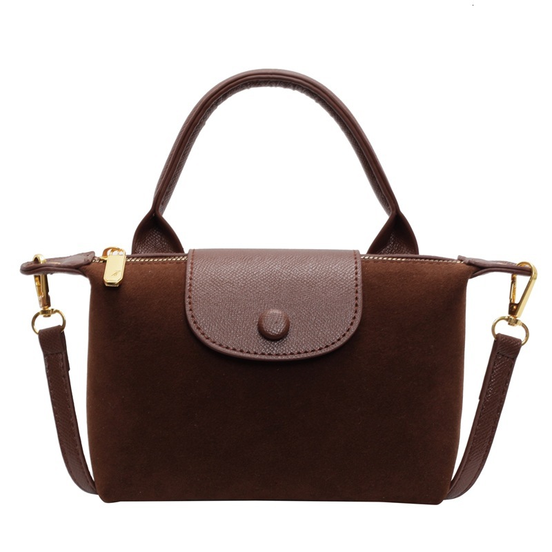 Frosted hand-held small square women, new fashion casual shoulder for autumn winter 2025, high-end and niche women's bag