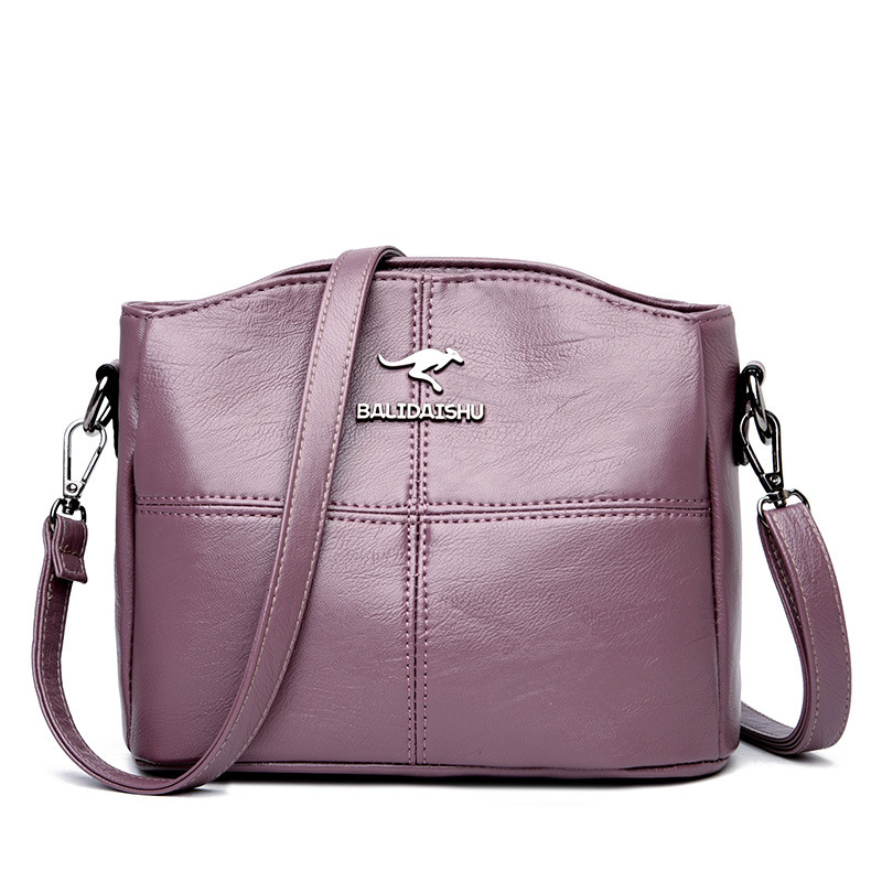 2025 New Bag Splicing Women's Single Shoulder Slant Fashion Mom Designer Bag Fashion Atmosphere Women's Handbag Large Capacity Single Should