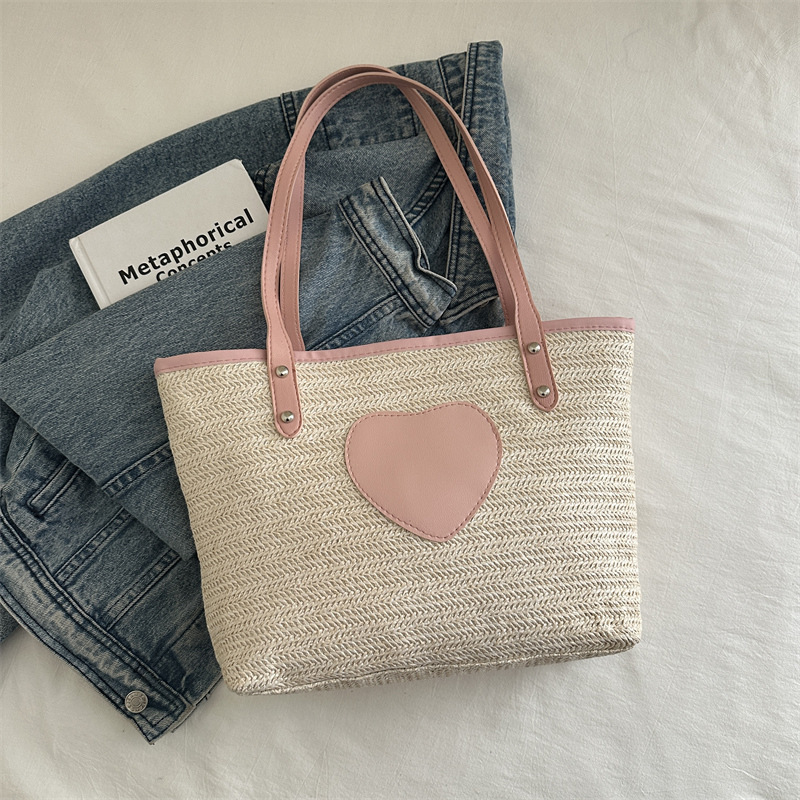 Leisure Women's Luxury Bag Literary Forest Series Shoulder Bag New Fashionable Handbag Dualuse Large New Free Delivery Designer Bag Capacity Wove