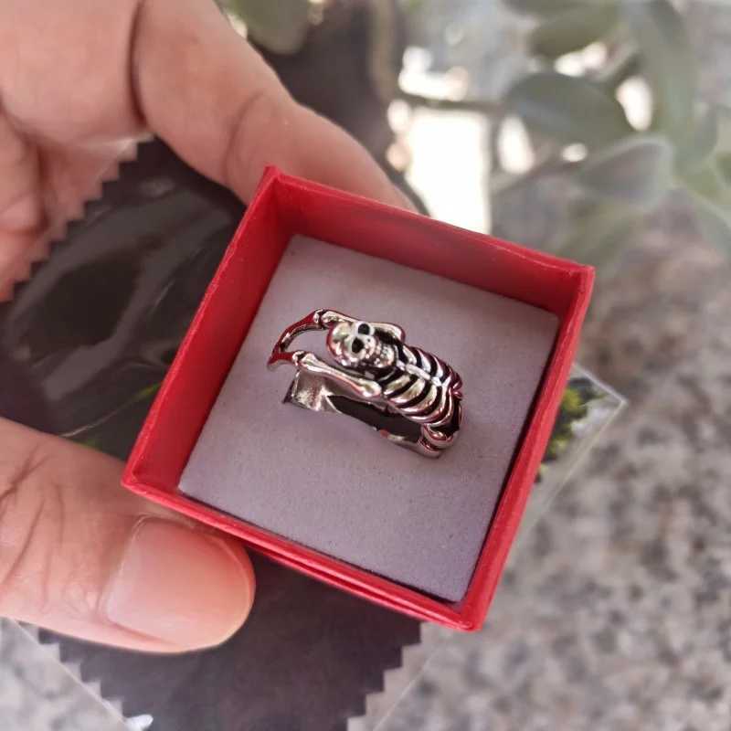 Buyee 925 Sterling Silver Big Open Ring for Men Women Bold Design Statement Ring Unique Punk Fashion Jewelry Gift with BoxXJ250514