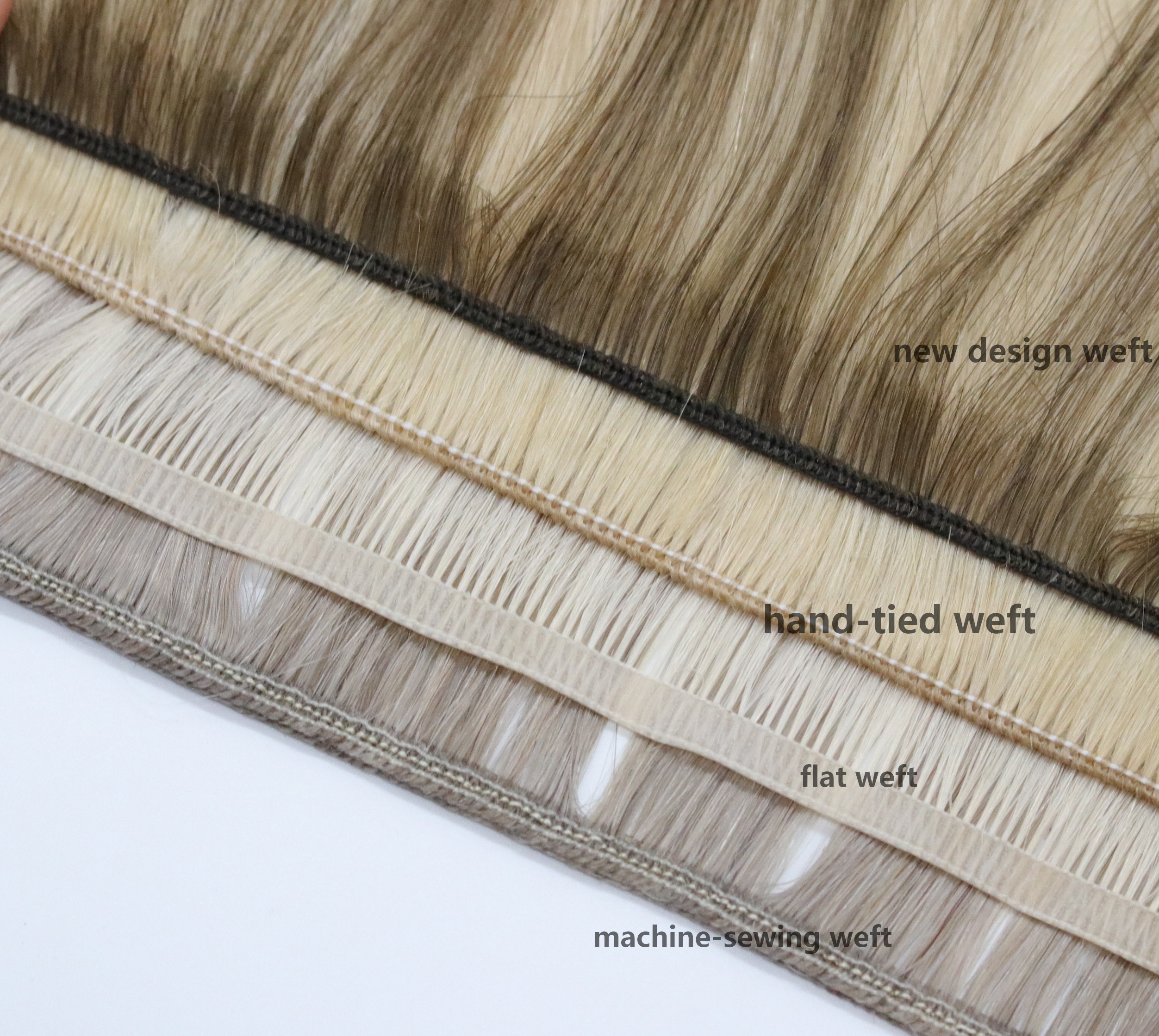 Genius Wefts Elegant Double Drawn Russian Invisible Wefts for Lush Volume & Length