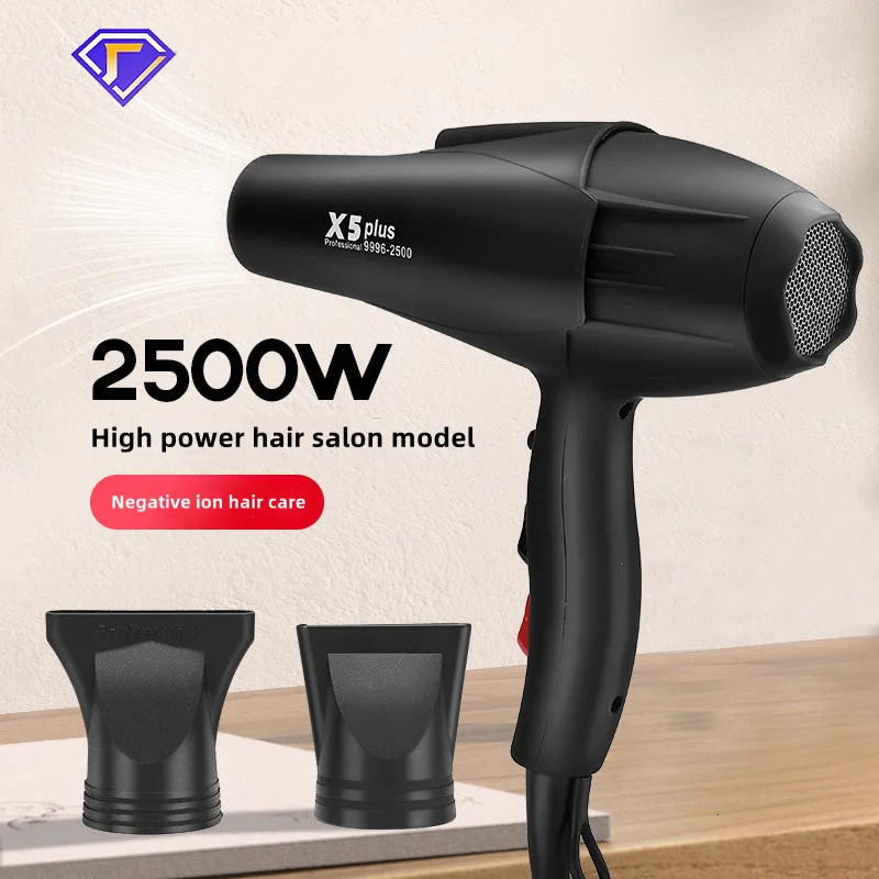 X5/X6 Plus Negative Ion Hair Dryer 2400W High Power Strong Wind Speed Drier Home Electric Hair Dryer Gift Box Packaging 250513
