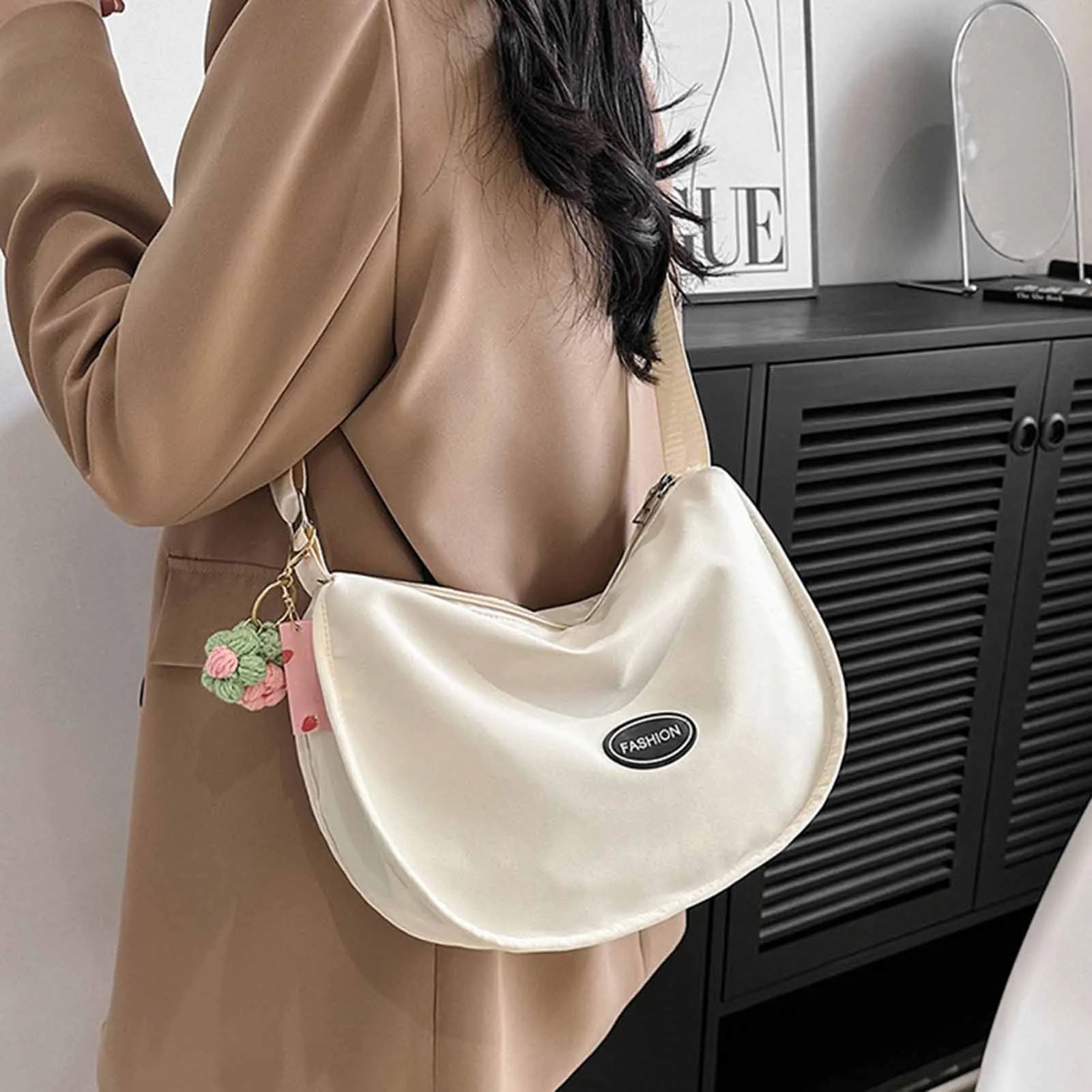 Shoulder Bags Women Solid Harajuku Allmatch Simple Multifunctional Handbags Large Capacity Cross Body Are Lovely And Fresh 250514