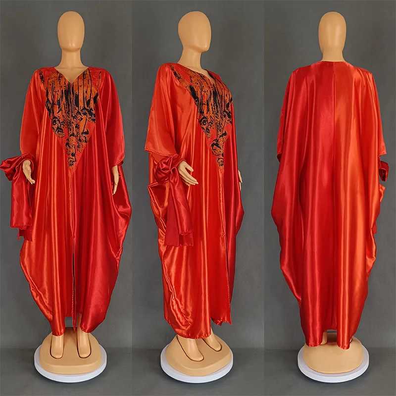 Abayas For Women Dubai African Muslim Fashion Dress Caftan Marocain Evening Party Dresses Satin Boubou Robe Djellaba Femme 2025 X250514