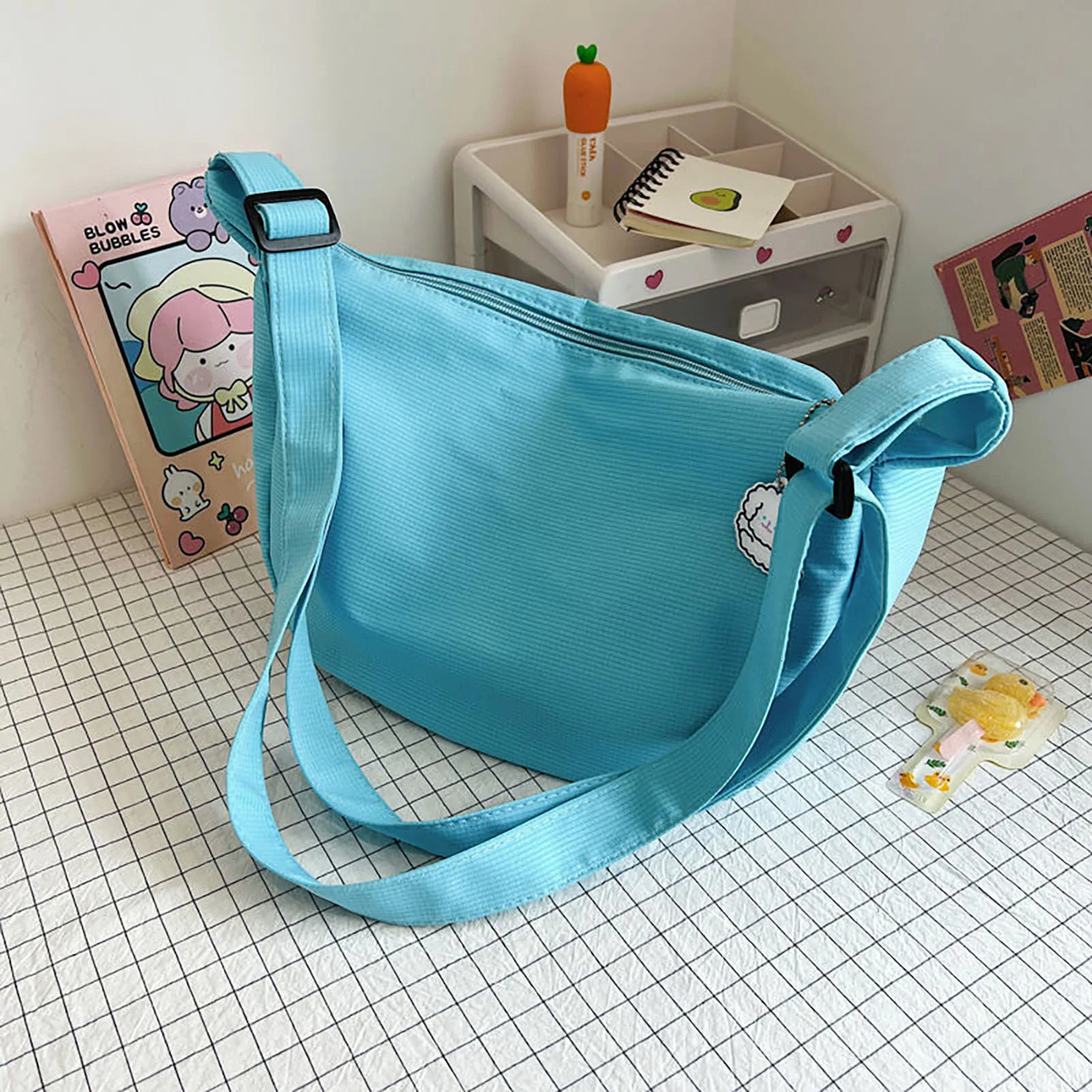 Jiaozi Bao Women Solid Harajuku Allmatch Simple Multifunctional Handbags Large Capacity Cross Body Bags For Teens Purse 250514
