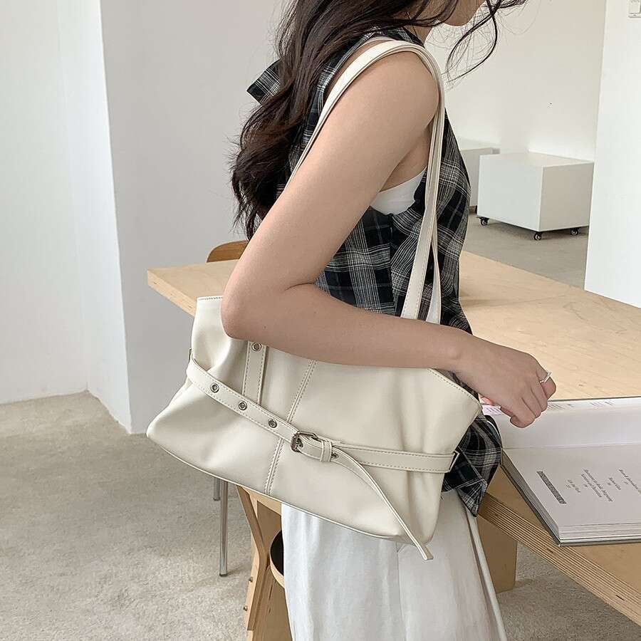 New Shoulder With Large Capacity Spring Summer Commuting In 2025, Fashionable And Minimalist Tote Bag For Women
