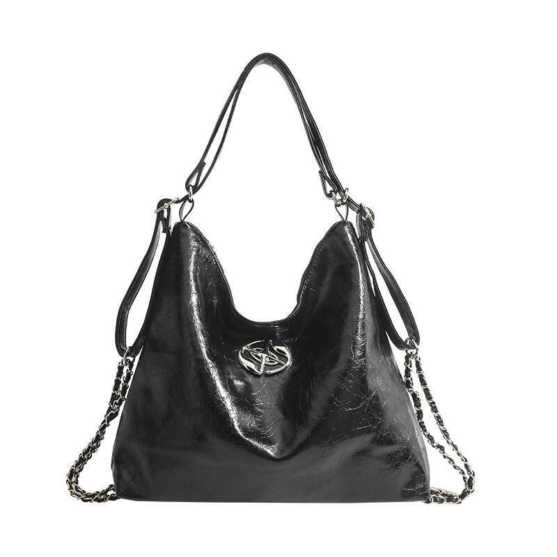 Women's Bags Designer Large Capacity Pleated Commuting Tote For Women New Chain With Niche Design, Single Shoulder Diagonal Joint Bag