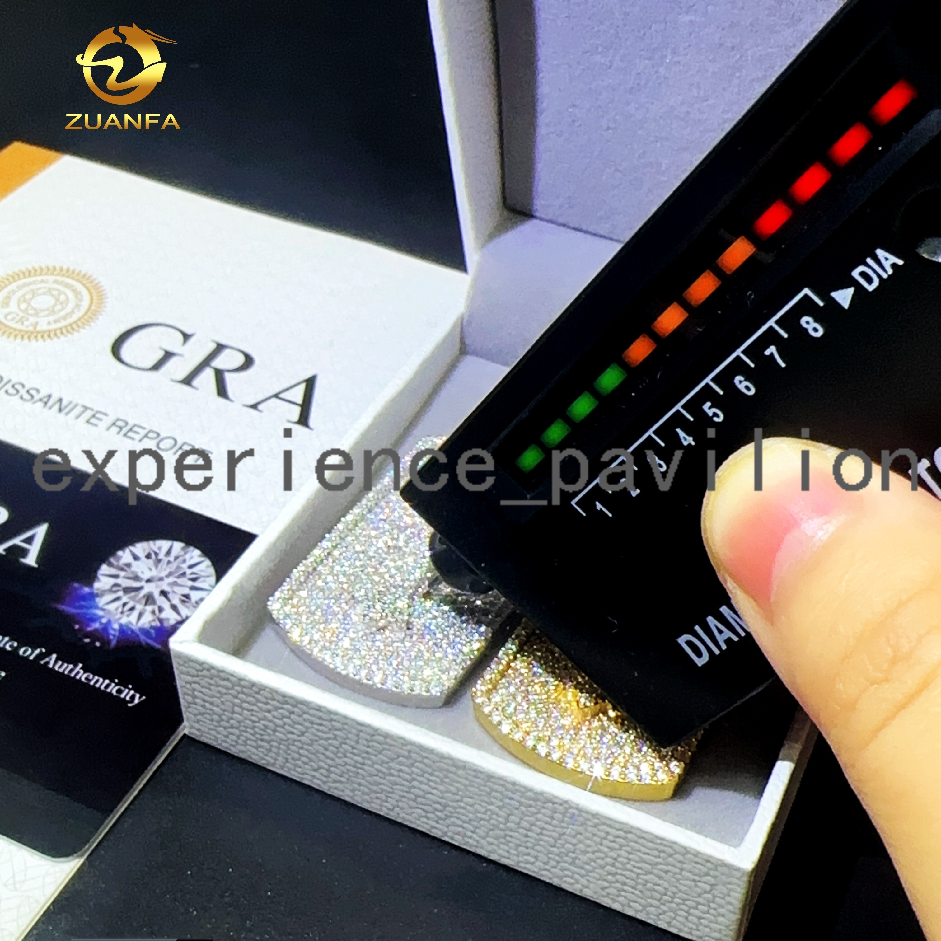 Pass Diamond Tester Lab Diamond Pendant Iced Out Jewelry Custom Cross Dog Tag 925 Silver Necklace Pendant Hip Hop