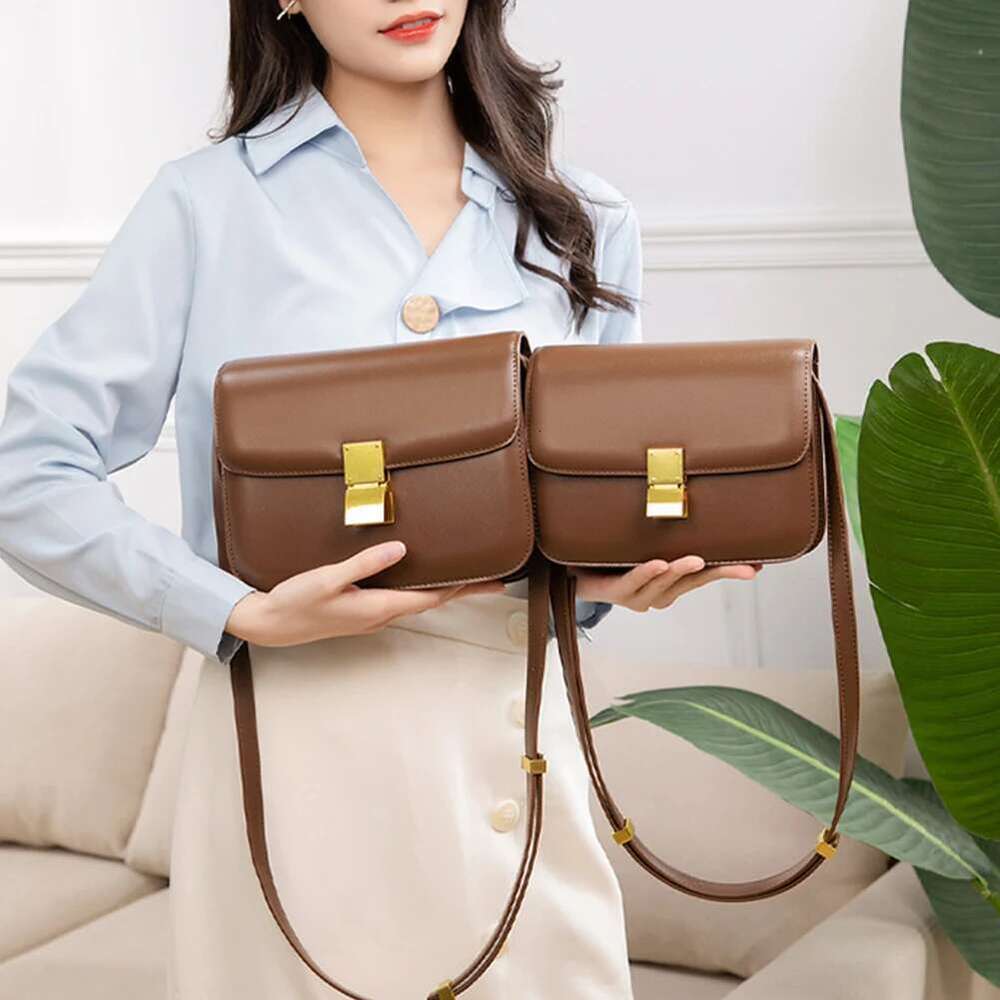Women Summer Shoulder Crossbody Armpit Genuine Leather Ladies Messenger Female Small Square Bag Clutch Bags Handbag