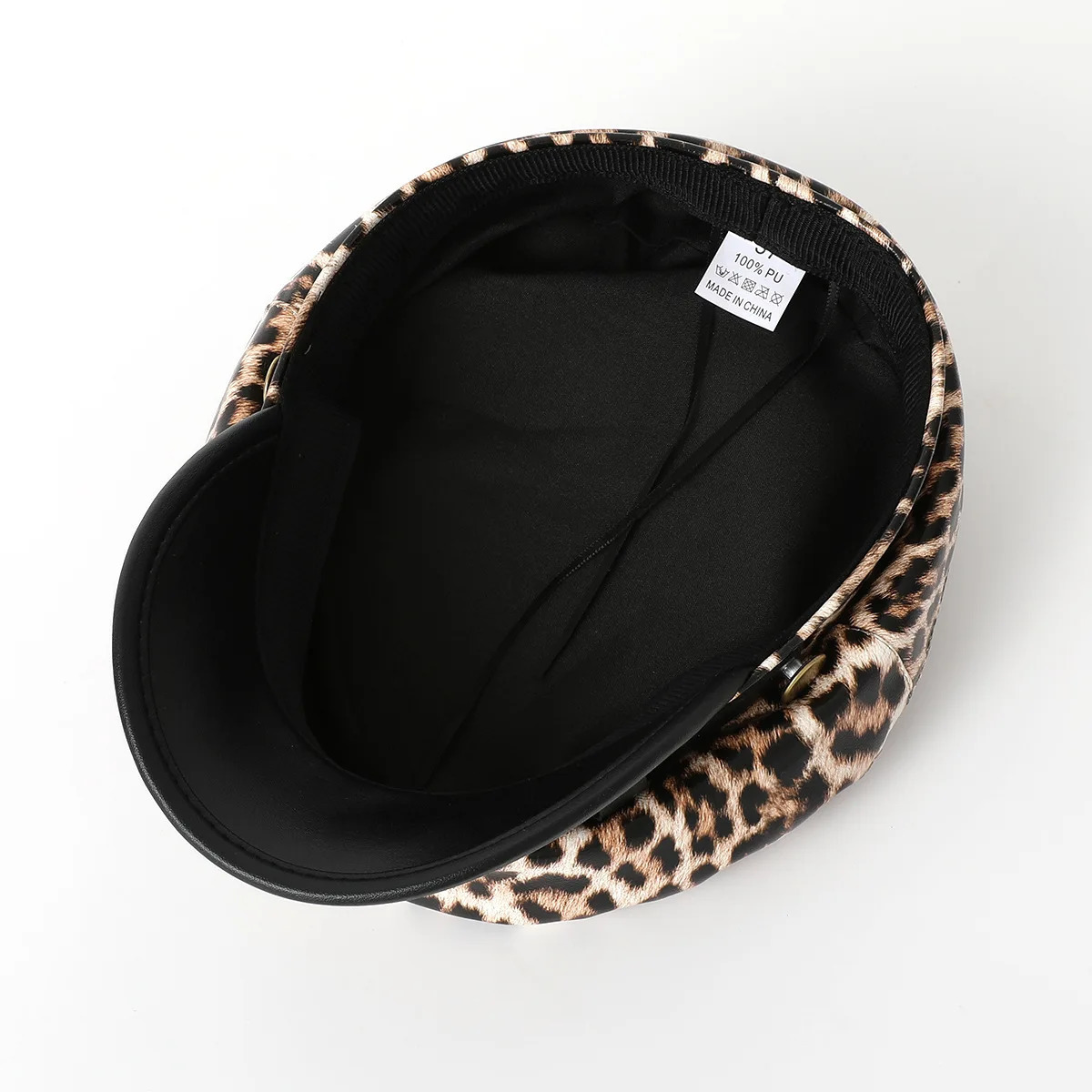 Vintage leopard print Berets for Women Fashion y2k Flat Army Cap Salior Hat 250514
