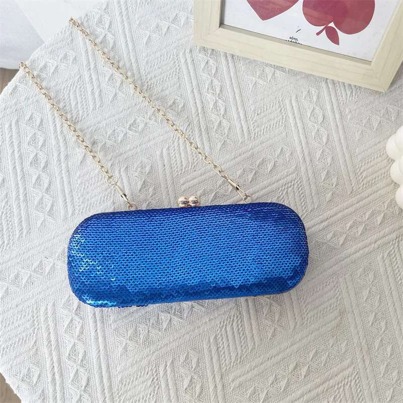 Bling Elegant Small Sequins Evening Clutch Rhinestones Purse Ladies Fashion Mini Money Bag