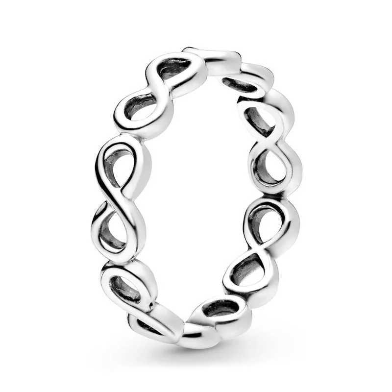 New 925 Sterling Silver Rings Stackable Infinite Heart Star Moon Bow For Women Original Silver 925 Wedding Ring Jewelry GiftXJ250514