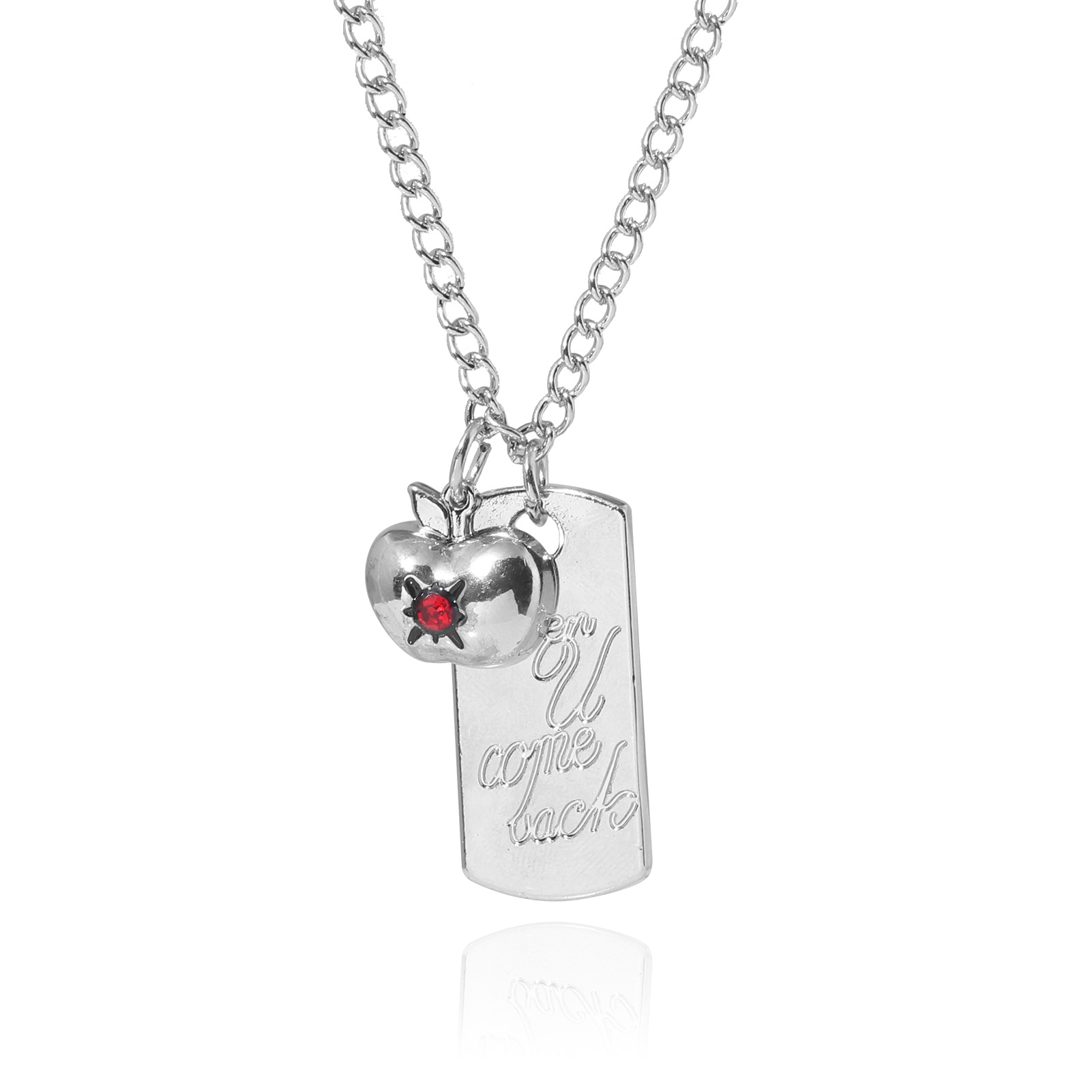 This titanium steel game peripheral necklace is made of solid stainless steel engraved with non-fading color, the same style as "Love and Deep Sp