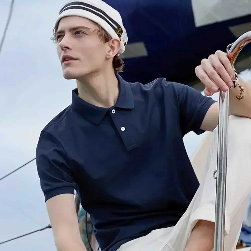 Manfinity Mode Mens Short Slve Polo Shirt Minimst And Fashionable Suitable For Summer Strt printing sports style polo X2505141