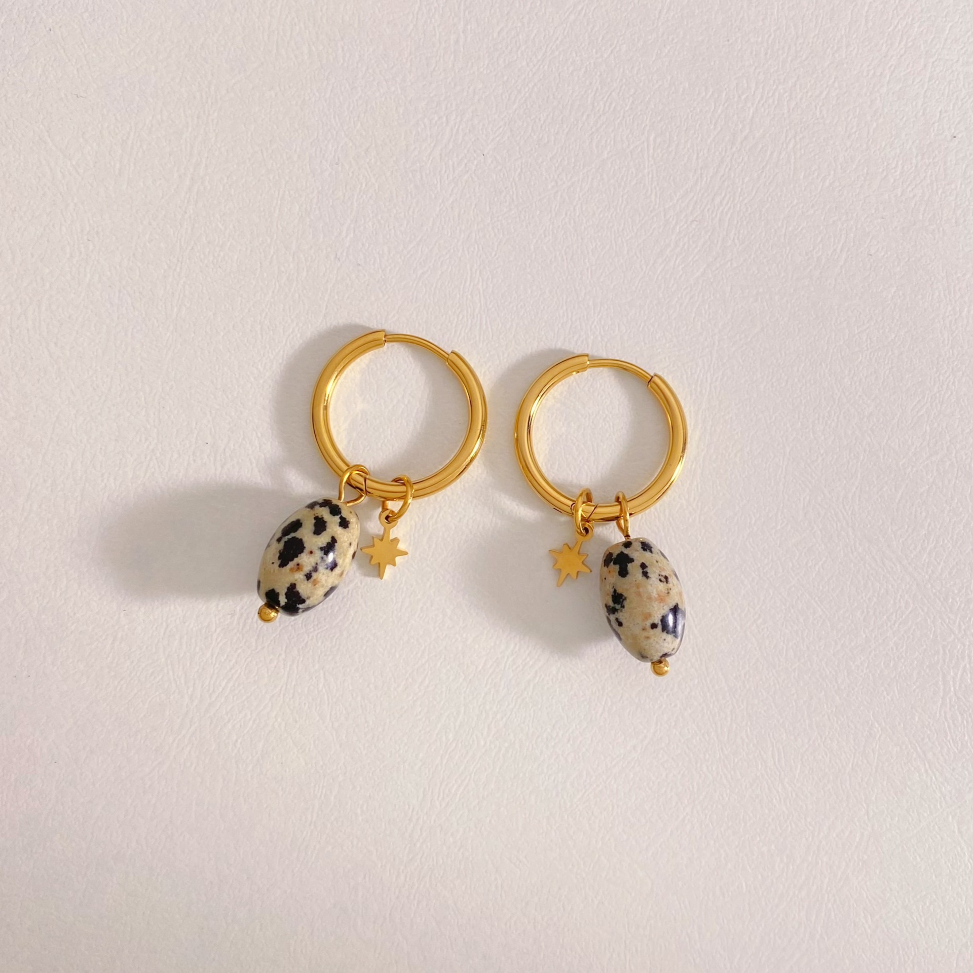 moissanite earrings for woman earings designer luxury jewelry jewellery earring 18K Gold Plated Stainless Steel Geometry Earring Sweet Girls Wedding P