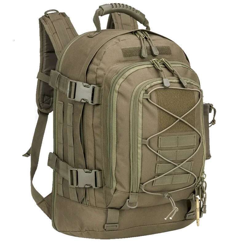 60L Male Travel Tactical Large Hiking Camping backpack Expandable Army Backpacks Molle 3 Day Assault Pack Rucksacks