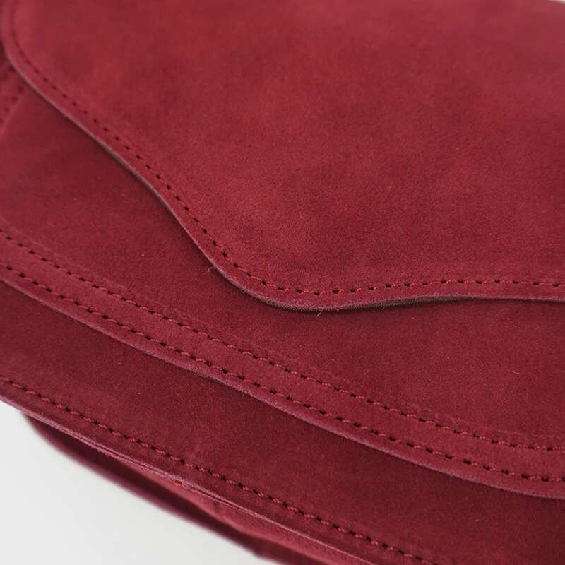 Women Genuine Leather Suede Small Size Saddle Leisure Retro Bohemian Hippie Ibiza Fringed Bury Side Sling Shoulder Bag