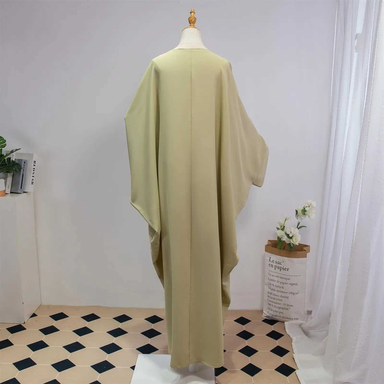 Two Pieces Muslim Abaya Women Jilbab Islamic With Hijab Clothing Dubai Saudi Robe Turkish Modesty Prayer Dresses Loose Kaftans X250514