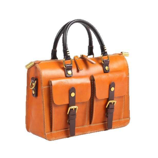 2025 New College Style Messenger Crossbody Genuine Leather Women's Bag, Vegetable Tanned Cowhide Hand Pulled Pattern Handmade Bag