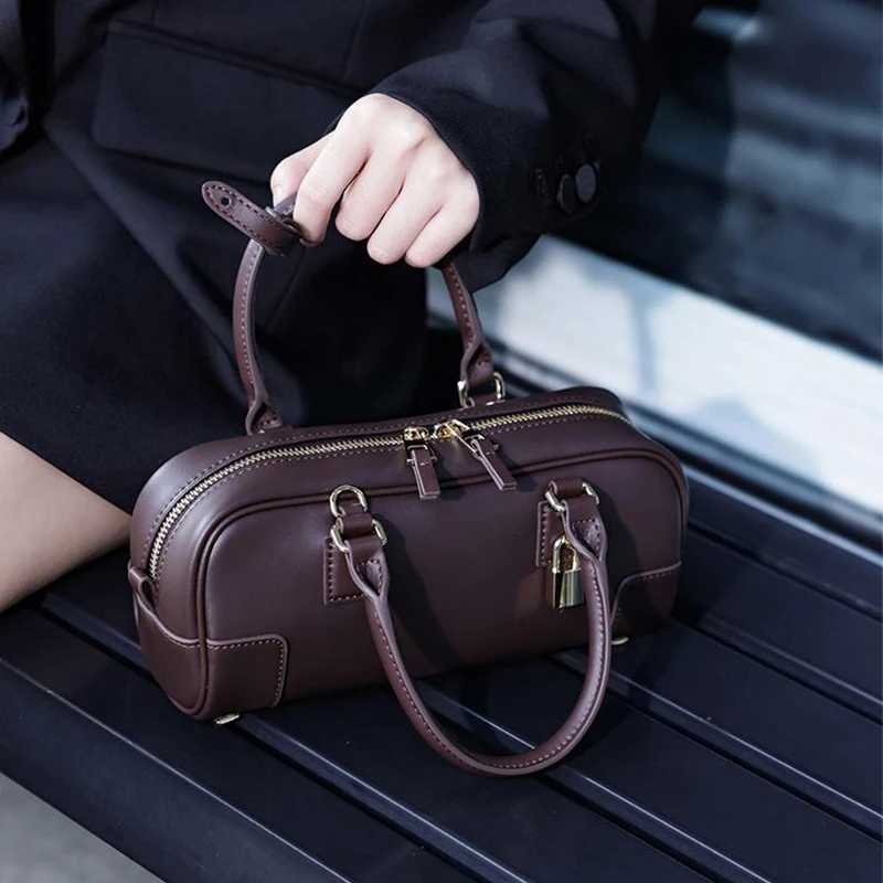 Luxury Bost Handbag Wens Genuine Leather Small Square Bag Metal Lock Design Fi Crossbody Bag For Ladies High-end Bag Z250514