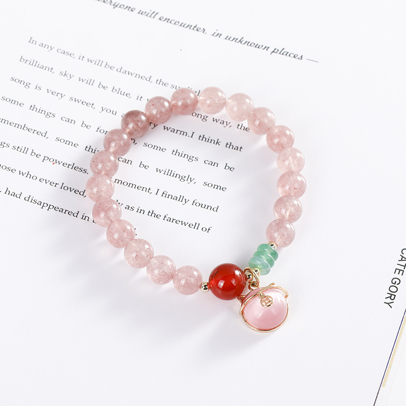 New design with niche pendant bracelet, multi-color mixed color cracked bucket, bead bracelet