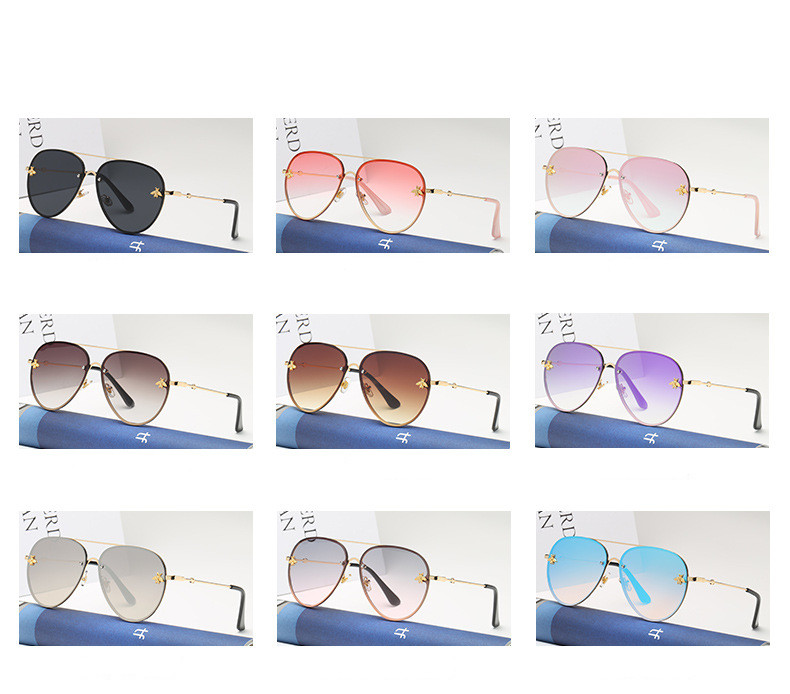 Designer Sunglasses For Women Men Fashion Metal Sunglasses Luxury Polarized Lens Goggle Pilot PC Frame Oversized UV400 Eyewear Luxury Style Sunglasses