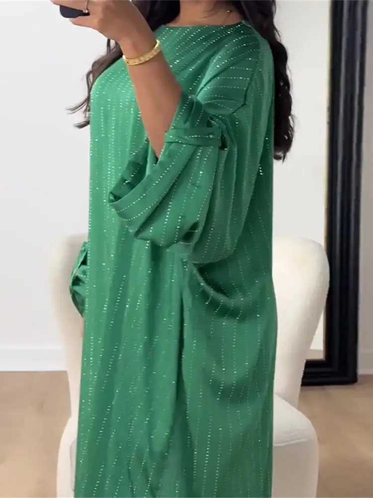 Ramadan Eid Satin Batwing Abaya Dubai Luxury Elegante Muslim Kaftan Dress Abayas For Women Ka Robe Femme Musulmane Vestidos X250514
