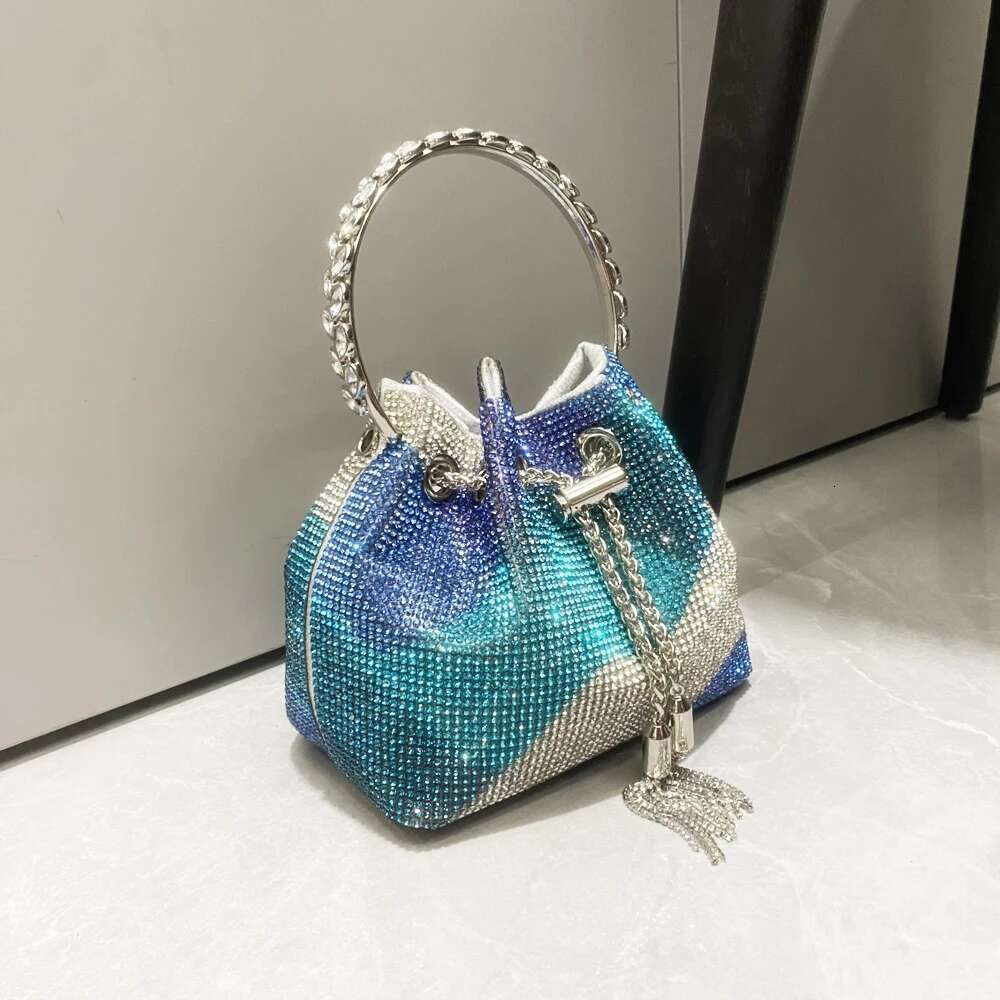 Purses And Handbags For Women Designer Bucket Clutch Purse Evening Banquet Bag Crystal Rhinestone Shoulder Bags