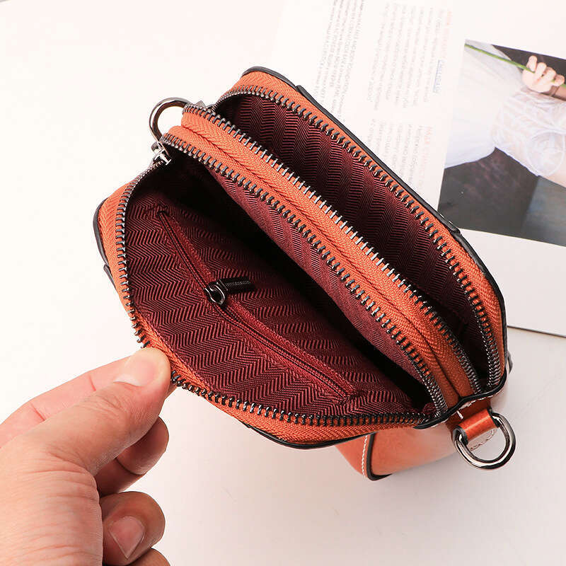 Cowhide small crossbody 2025 popular phone women's niche high-end sense shoulder bag, trendy temperament, versatile new trend ins