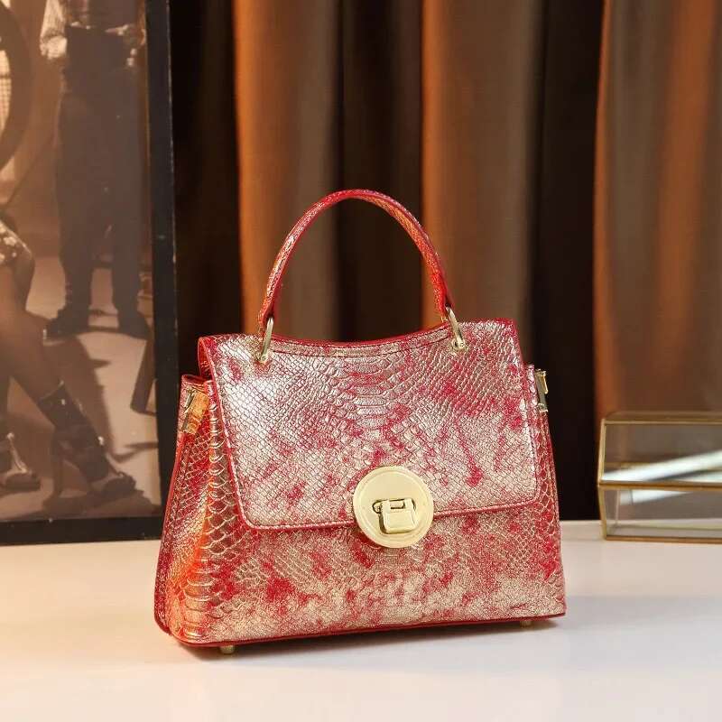 Trendy Versatile Large Capacity Crossbody Handbag Women's Leather Shoulder Bag 2024 New Style Laser Craftsmanship
