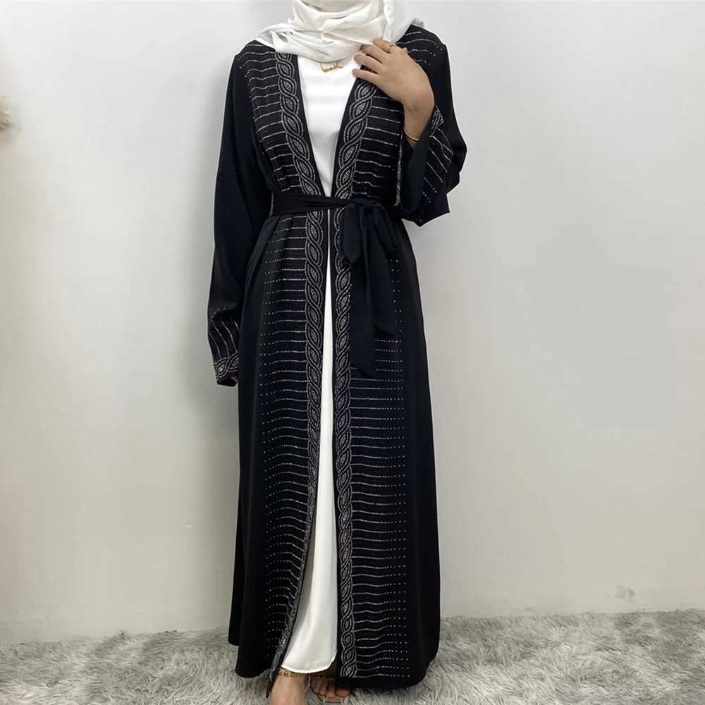 Muslim women fashion popular womens cardigan dress Dubai Africa Turkey Morocco cardigan hot selling womens clothing X250514