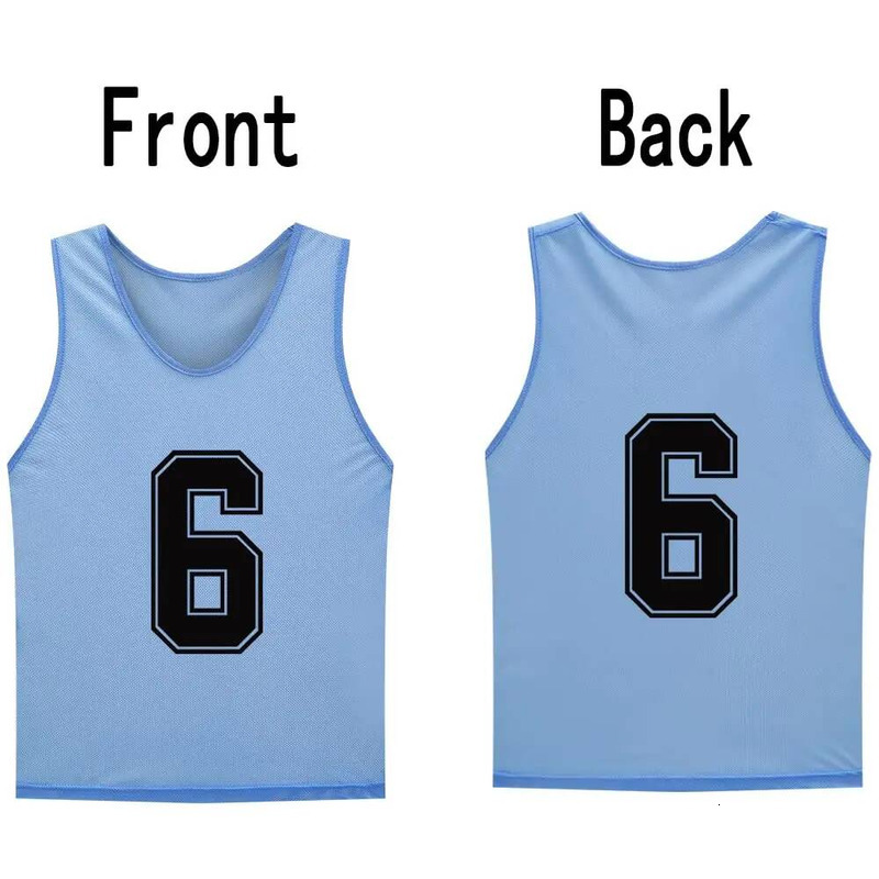 PCS Adults Soccer Pinnies Quick Drying Vest Youth Sports Basketball Football Team Jerseys Training Numbered Top Sui