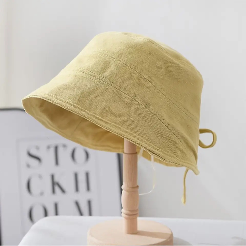 Foldable Bucket Hats for Women Summer Beach Sun Hats Outdoor Panama Fisherman Cap Female Wide Brim Sunscreen Caps 250514
