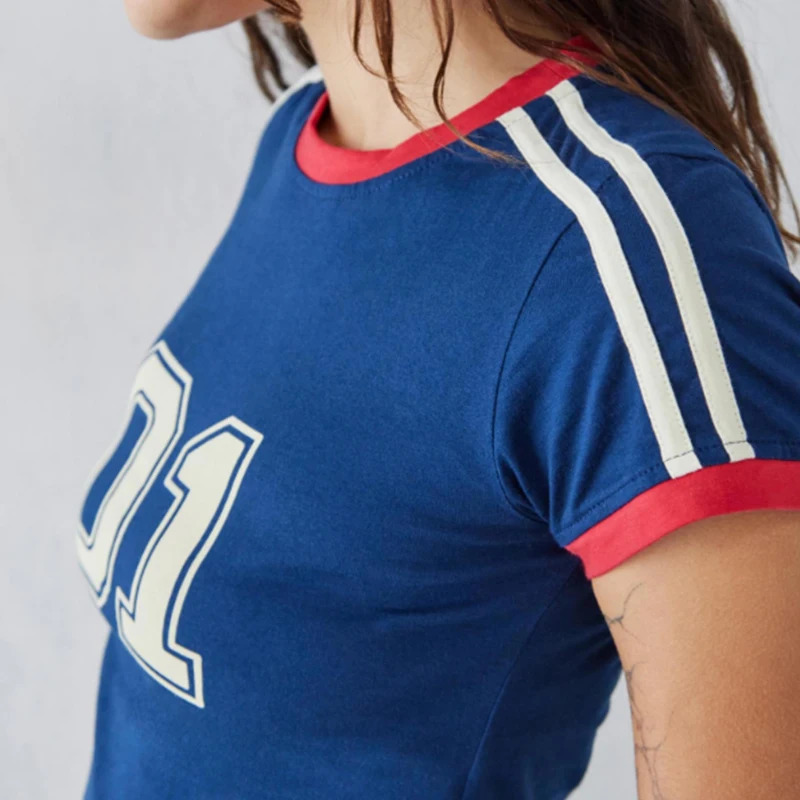 Sexy Egirl Women Letter y Gothic Crop Top Streetwear Grunge Baby Tee Vintage Casual Short Sleeve TShirt Y2k Clothes 250514
