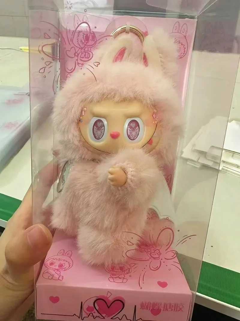 Labubu Pink Angel High Quality Diy Doll Handmade Sewing Blind Box Kawaii Macaron Vinyl Doll Angel In Cloud Figures Pendant GiftsC250514