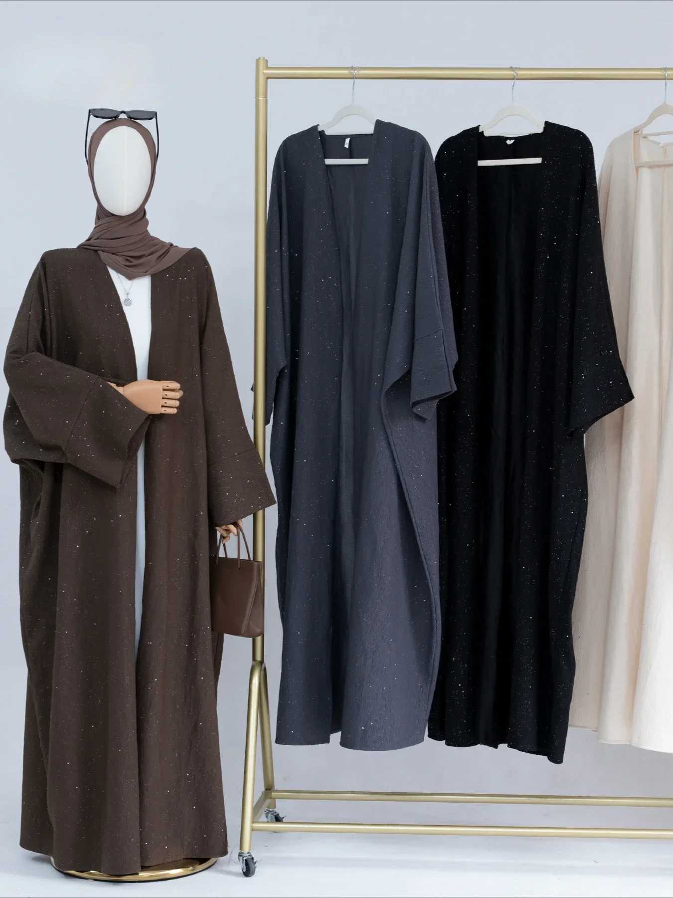 Muslim Open Abaya for Women Modest Dresses Ramadan Eid Arab Cardigan Robe Morocco Dubai Abayas Kaftan Islam Vestidos Jalabiya X250514