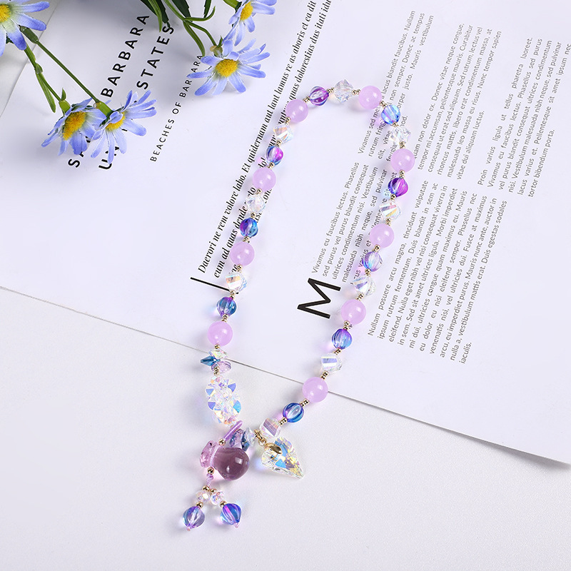 Fashion Women's Pearl Double Loop Crystal Copper Bead Elastic Rope Adjustable Bracelet Jewelry