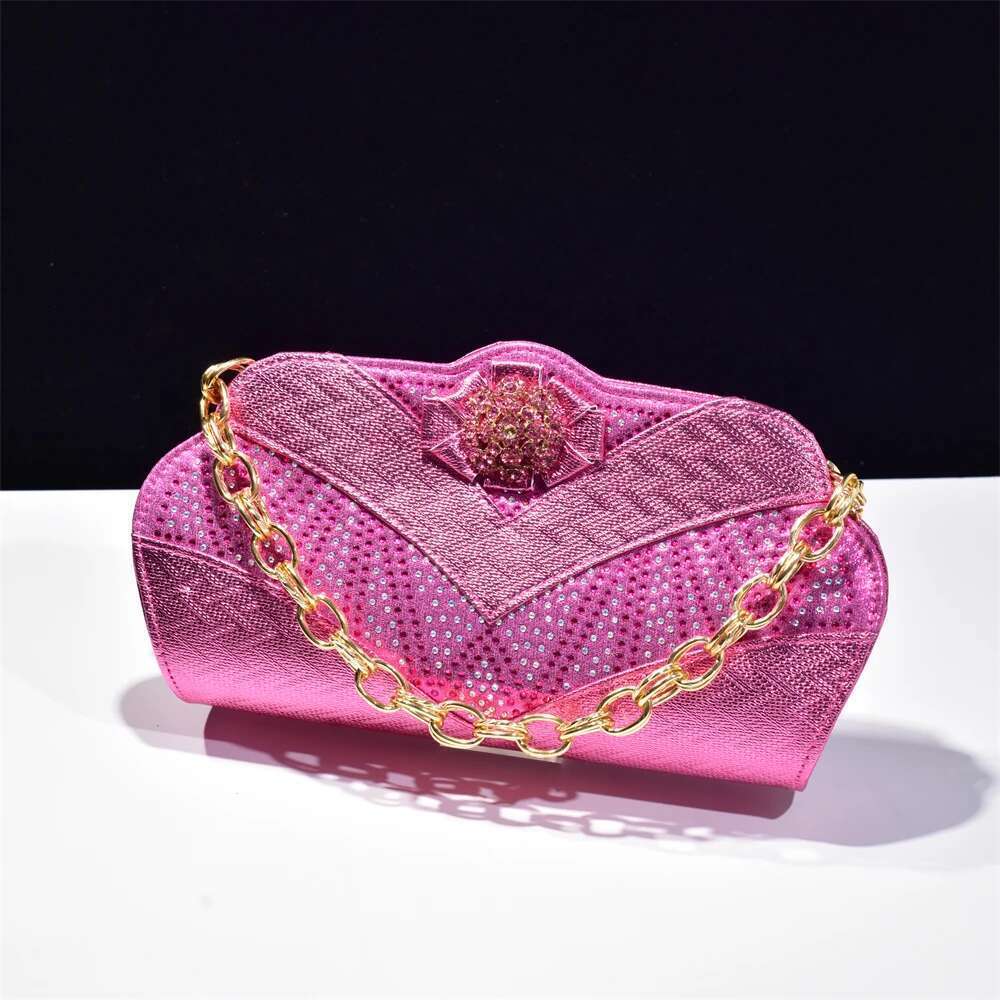 Arrival Evening New Bag Shoulder Chain Party Rhinestones Fashion Elegant Wedding Women's Handbag Crystal Small Wallet