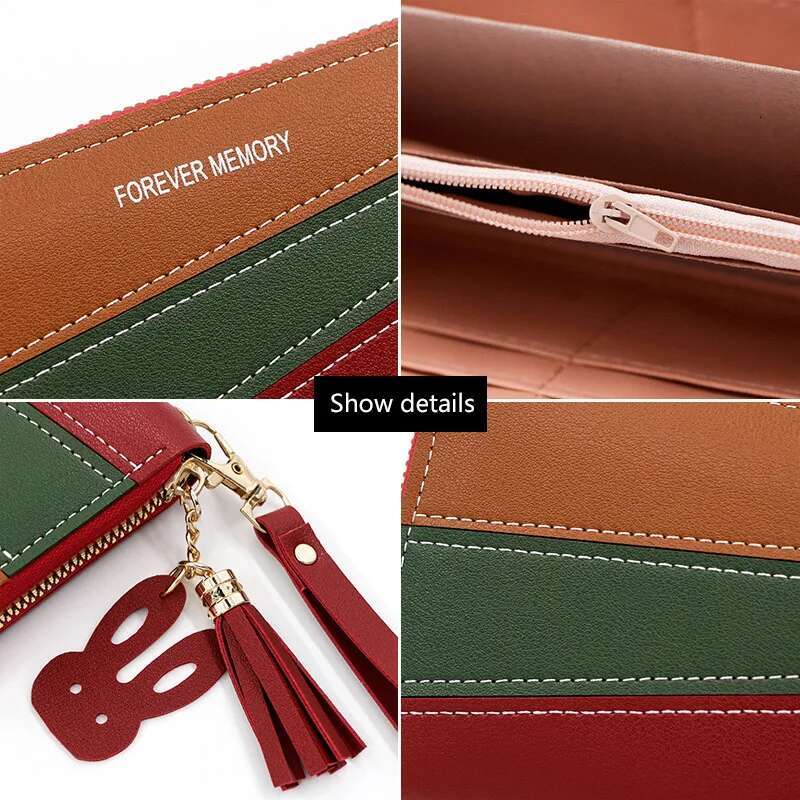 New Long Women Wallets Cute Fashion Multifunctional Clutch Female Wallet Card Holder PU Leather Women's Purses
