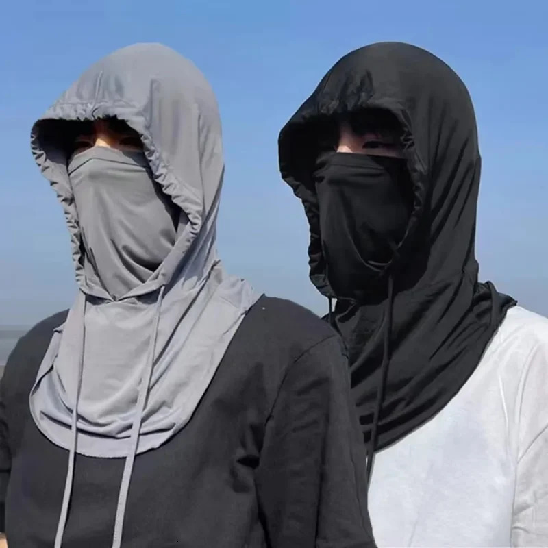 Men Women Anti-UV Face Mask Balaclava Sun Protection Breathable Ice Silk Long Neck Covers for Outdoor Cycling Motorcycle Fishing 250514