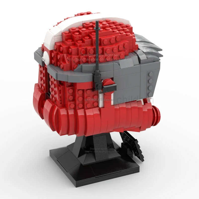 Moc 754pcs Star Battle Commander Fox Helmets Model Building Blocks Bricks Diy Education Assembly Toys for Kids Christmas Gifts W250514