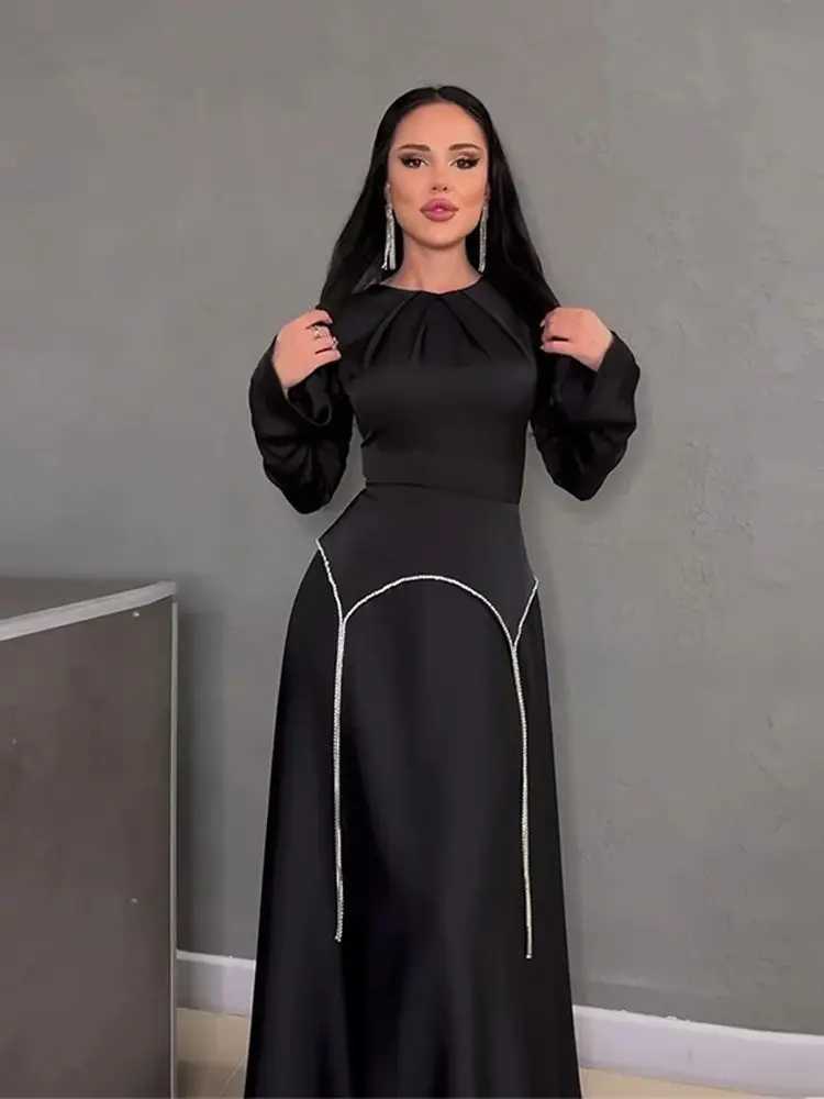 Ramadan Eid Satin Abaya Islam Muslim Dress Prayer Clothes African Dresses For Women Robe Musulmane Femme Vestidos Para Mujer X250514