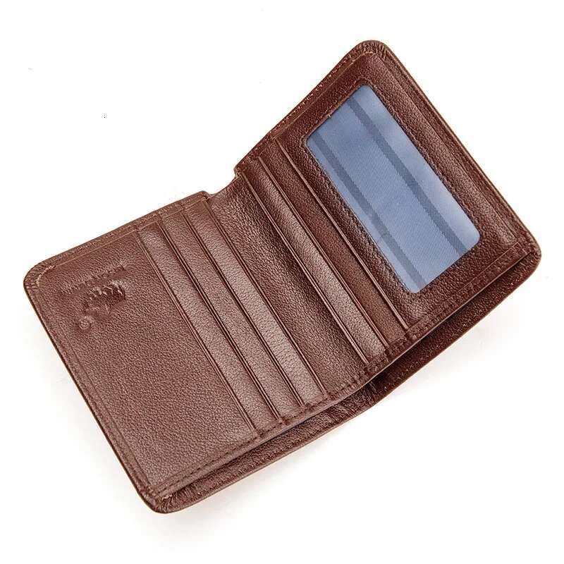 BISON DENIM Genuine Leather Men's Wallets Slim Thin Soft Purse Card Holder Cowskin Best Gift For Men Quality Male Wallet 4429