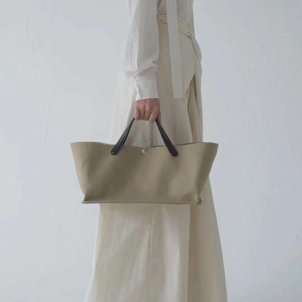 2024 New Commuter Handbag Designer French Trend Leather Ing Canvas Large Capacity Single Shoulder Crossbody Bag