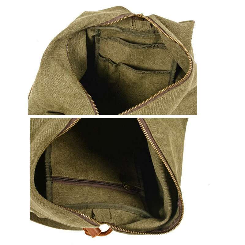New Canvas Satchel Leisure Literary Retro One-Shoulder Men's Diagonal Women's Simple Messenger Bag